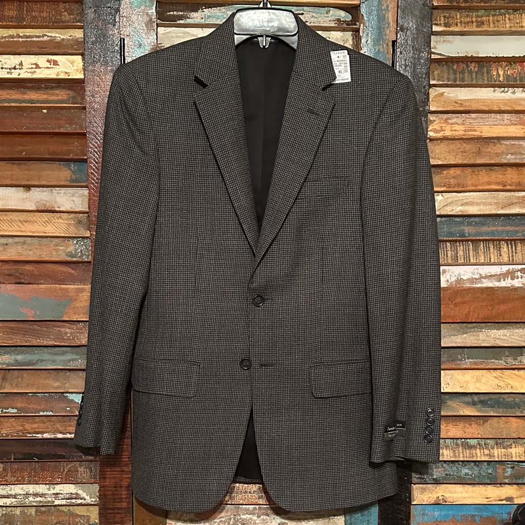 Sale Jos A. Bank Charcoal Wool Tailored Fit Sports Coat Travelers Nwt 36r